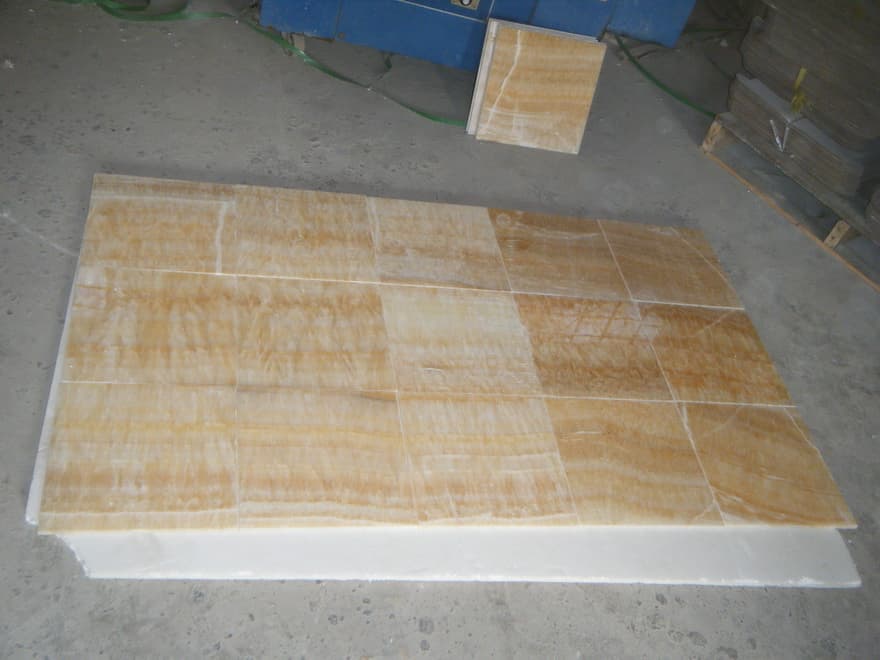 Honey Onyx  polished cut to size tile